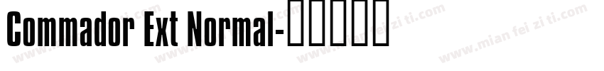 Commador Ext Normal字体转换